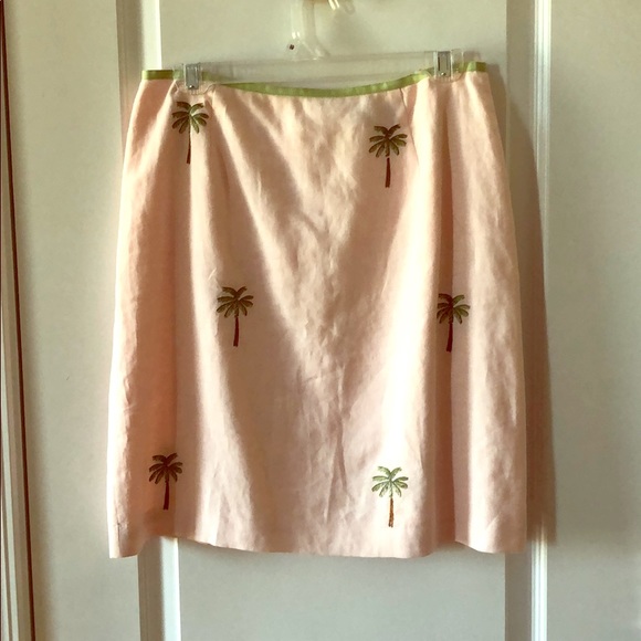 HAROLD’s Palm tree print linen skirt - Picture 2 of 5